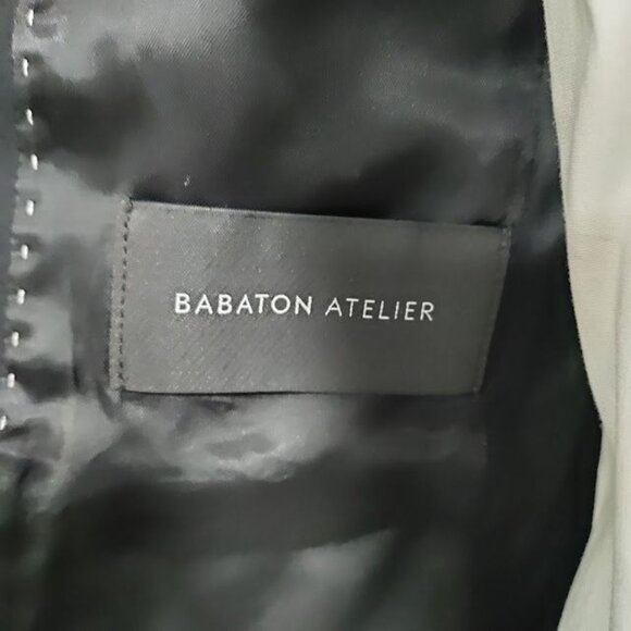 Babaton Atelier Long Sleeve Notch Lapel Single Breasted Blazer Black Women's XS - Picture 10 of 16